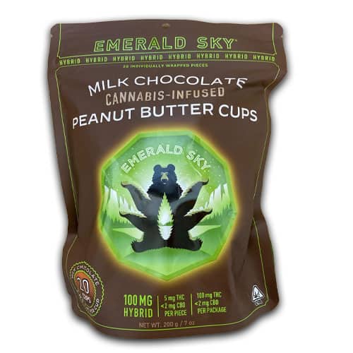 Hybrid 20pk Peanut Butter Cups - Emerald Sky Edibles - Sespe Creek