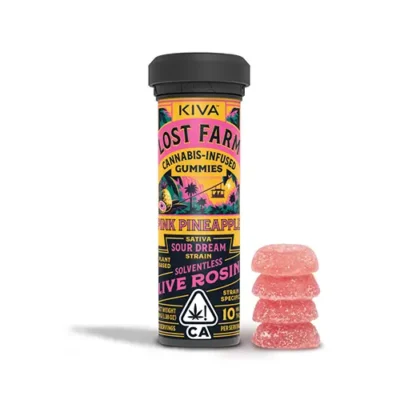 Pink-Pineapple-Gummies-Kiva-Lost-Farm