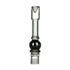 Glass Chillum With Screen And Ash Catcher